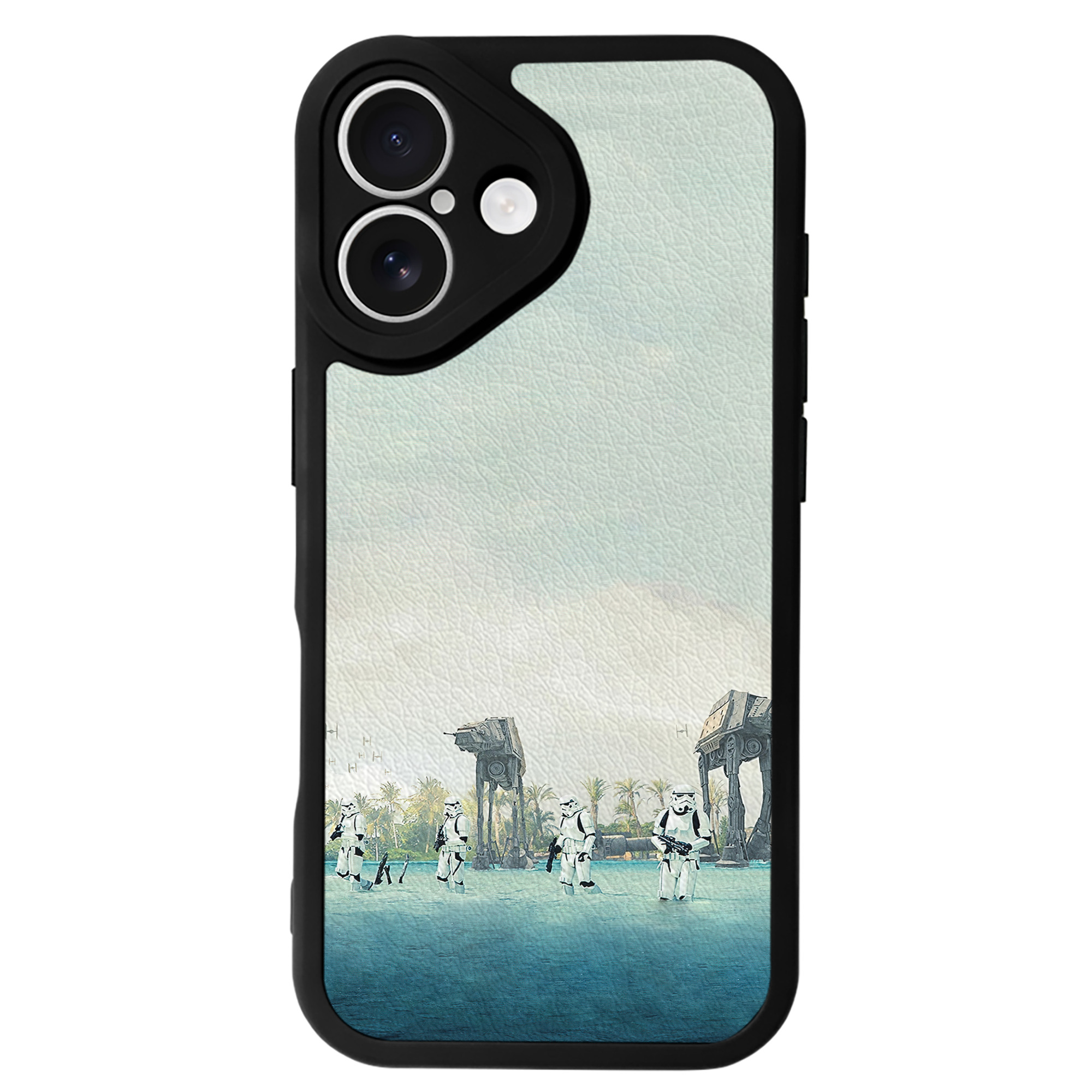（画像用） スター・ウォーズ Star Wars 【iPhone 16シリーズ対応】シリコンスマホケース（レザー調） 材質：シリコン